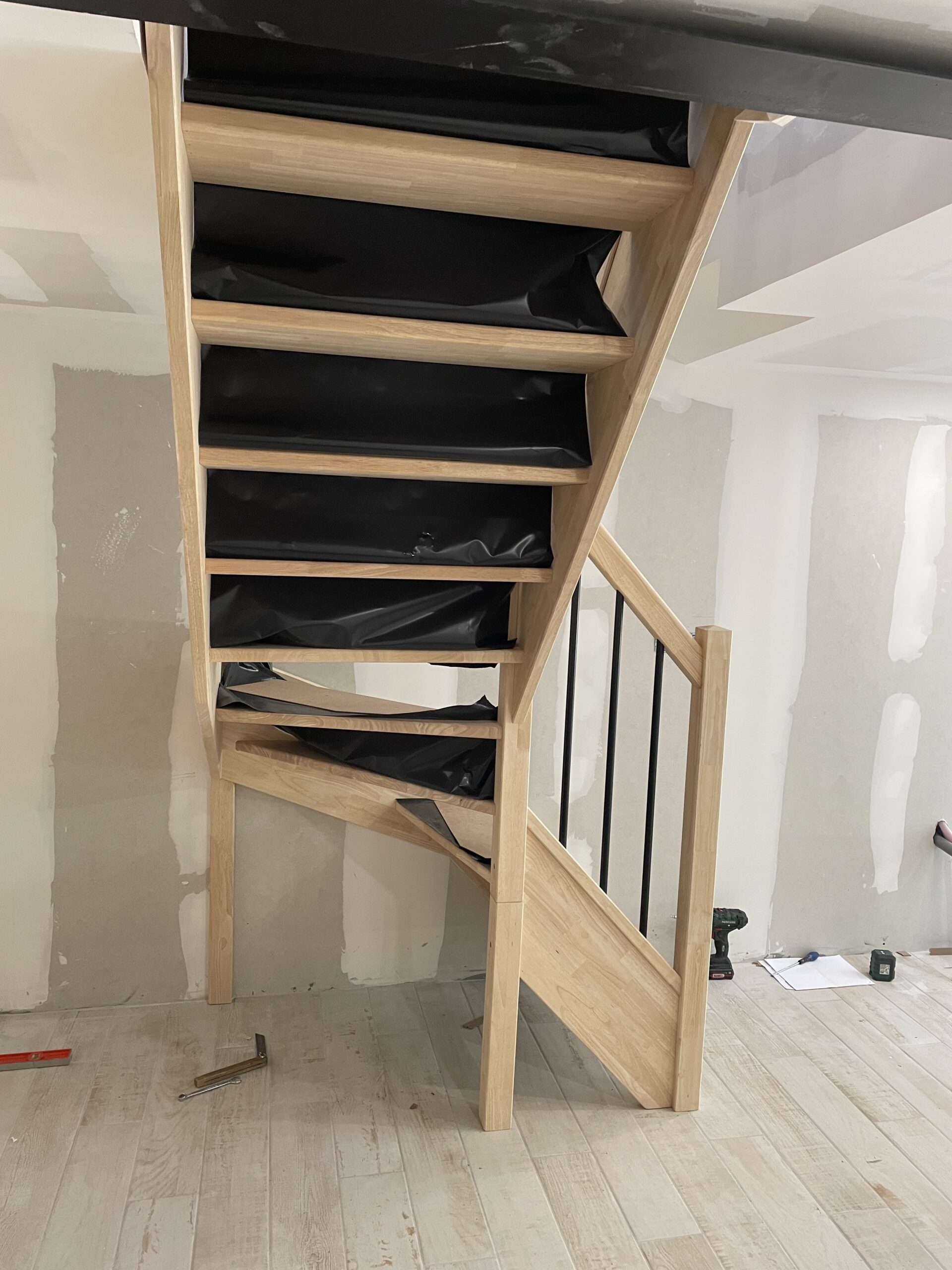 Amenagement Dans Garage Et Cr ation D une Tremie Pour Escalier Bois Sur 